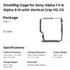 SMALLRIG Camera Cage for Sony Alpha 1 II 9 III with VG-C5 Grip Arca-Swiss Quick Release NATO Rail Cold Shoe ARRI Locating 3888