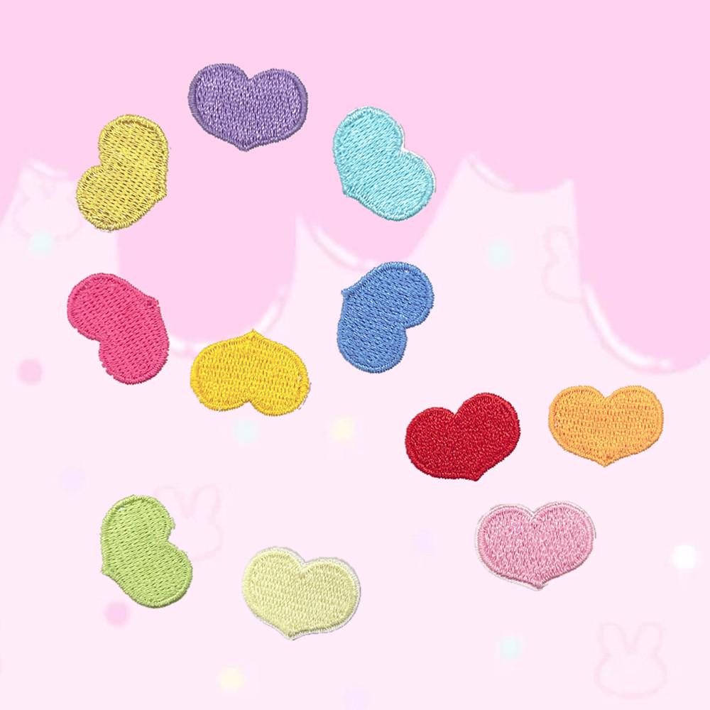 Na Yang Heart Embroidery Self-Adhesive Patch for DIY Clothing and Decoration
