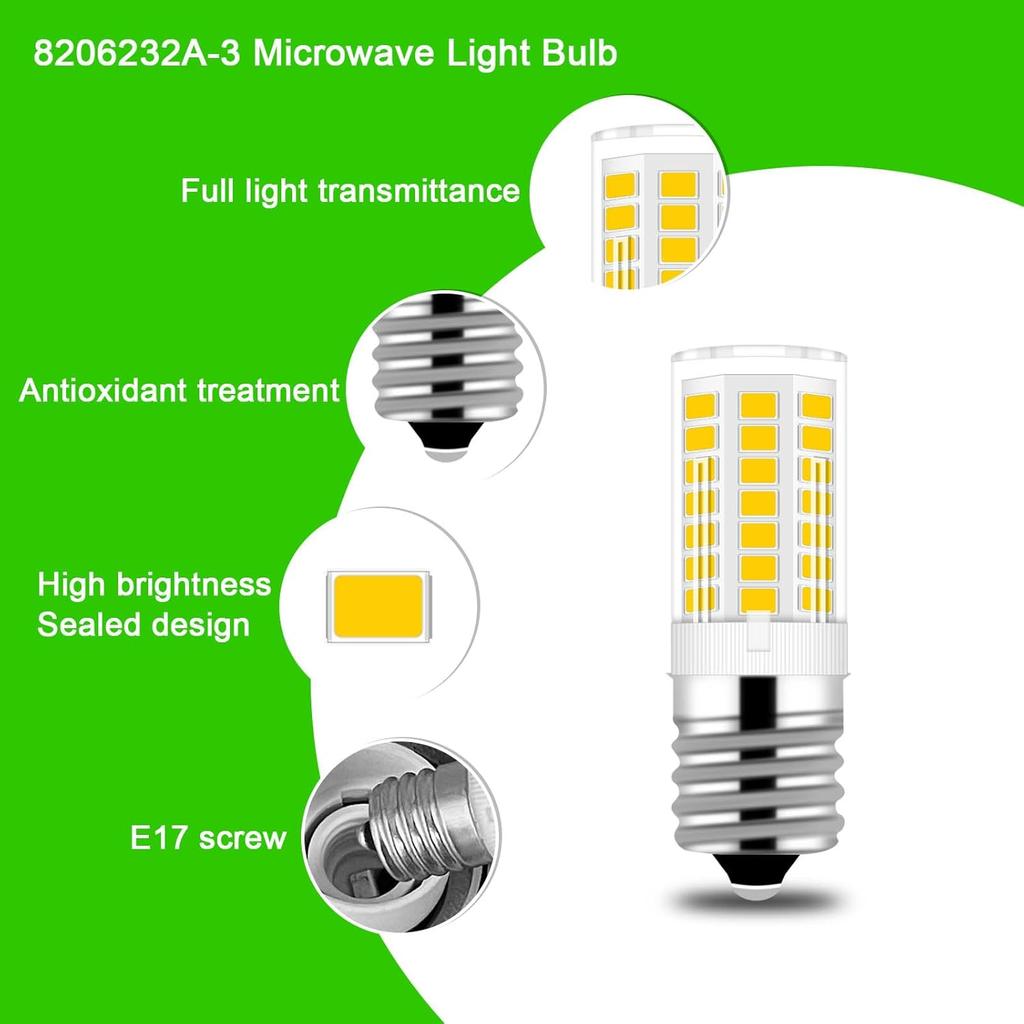 KEI D28x kel 2816x Refrigerator Bulb 3W E17 LED Fridge Light Bulb Kei 125v 40W Appliance Bulbs, 5304522314 5304517886 Natural White 4000K 100V-265V