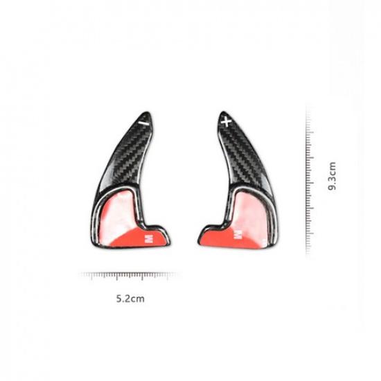 Carbon Fiber Steering Wheel Paddle Shift Extend Trim For Dodge Challenger 15 16