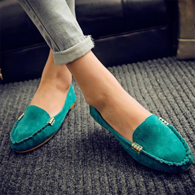 Women Shoes 2026 Spring Autumn Women Casual Flat Shoes Slips Round Toe Denim Flat Loafer Plus Size Jeans Shoes Zapatos Mujer