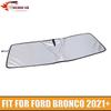 Front Window Windshield Sun Shade Visor Uv Block For Ford Bronco 21+ Accessories