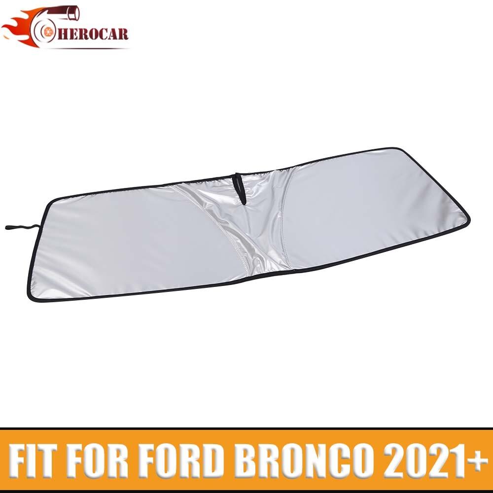 Front Window Windshield Sun Shade Visor Uv Block For Ford Bronco 21+ Accessories