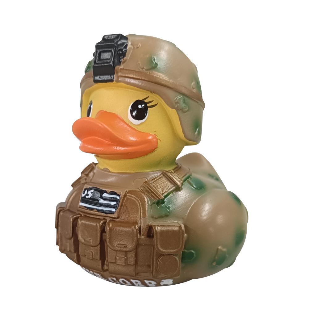 Resin Veteran Tribute Duck Desktop Decor Uniform Armed Forces Ducks Veterans Memorial Duck for Veterans Day Decor
