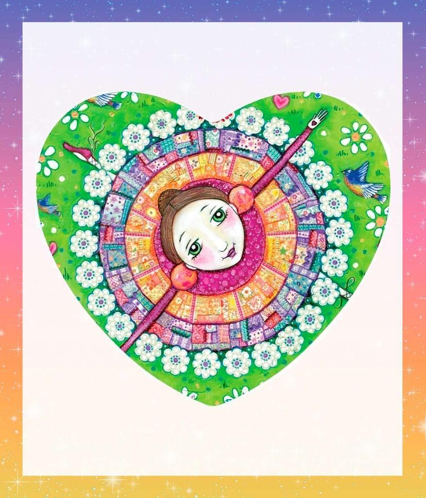 The Enchanted Heart Oracle Cards, Heart-Shaped Tarot Cards, Fortune Telling, with Japanese Instructions, by lulucouture [Authentic]