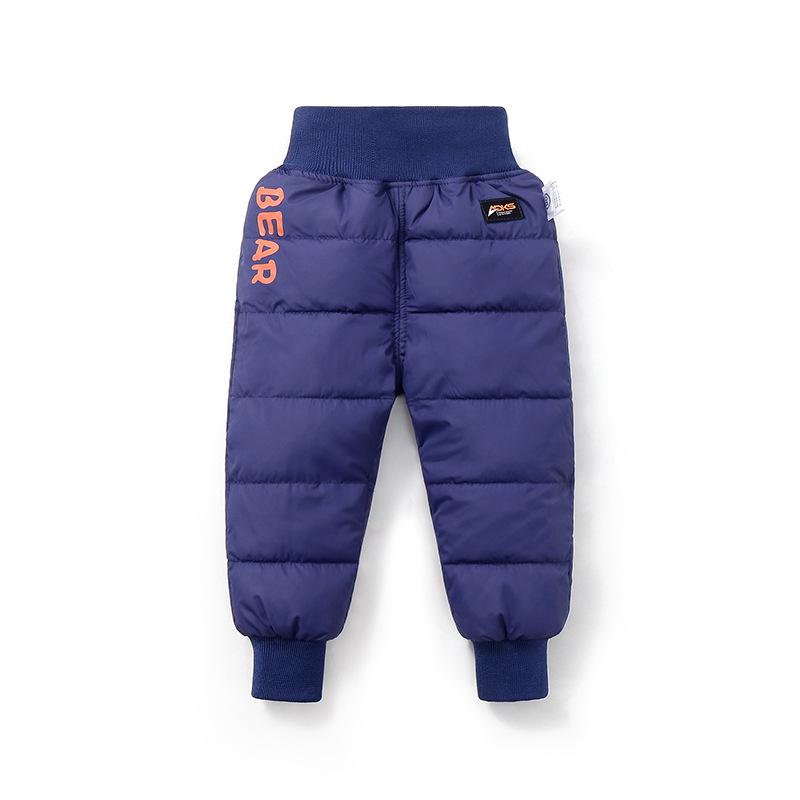 Winter Kids Trousers Baby Toddler Child Warm  Down Pants Soft Fashion Waterproof Outdoor Trousers Kids Clothing