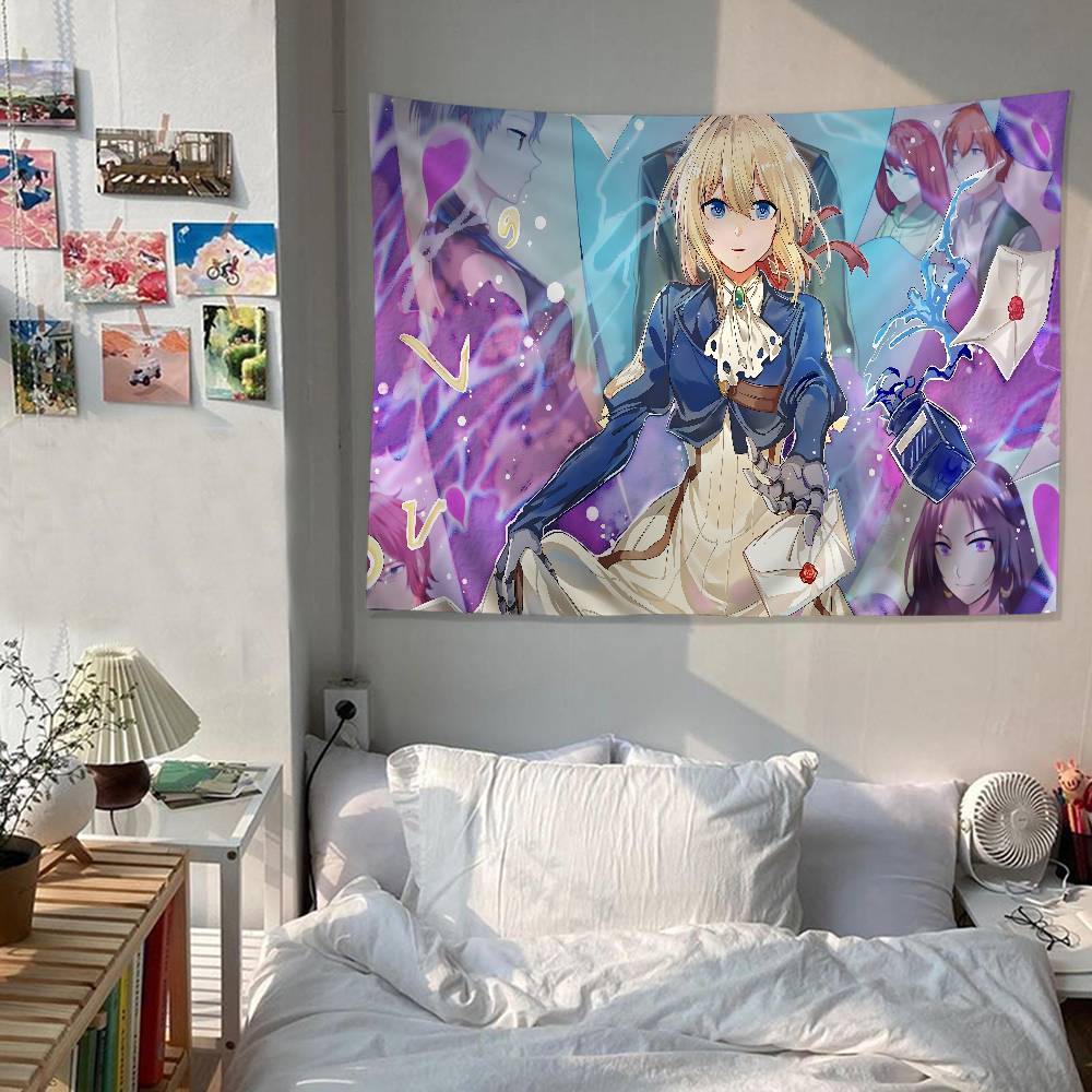 Anime Evergarden Cartoon Tapestry Wall Hanging Decoration Household Home Decor