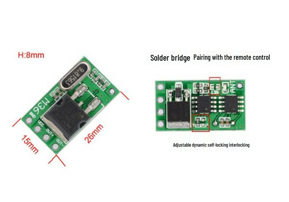 Versatile Remote Control for 7V-36V Wireless Monitoring & Electric Locks