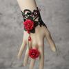 Amy Mi Lace New Accessories Elegant Accessories Flocking Camellia Fashion Finger Ring Retro Lolita Bracelet