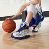 Li Ning Comfortable Non-Slip Shock Absorbing Wear-Resistant High-Top Basketball Shoes Kids sneakers Dark-Blue YKBS086-7
