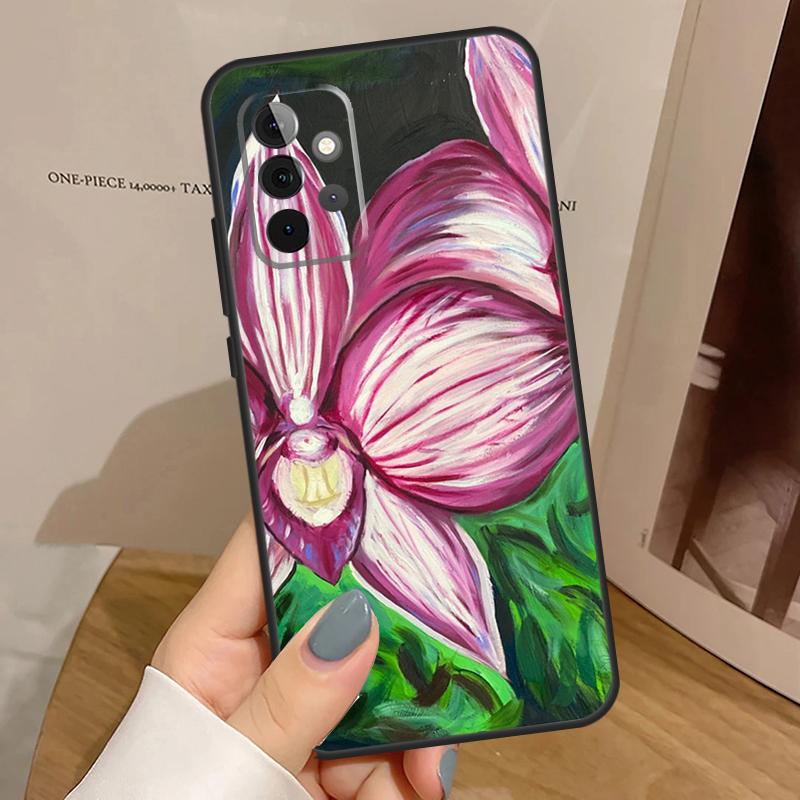 Orchid Flowers Colorful Phone Case For Samsung Galaxy A32 A52 A12 A53 A33 A23 A13 A54 A34 A14 A51 A15 A25 A35 A55