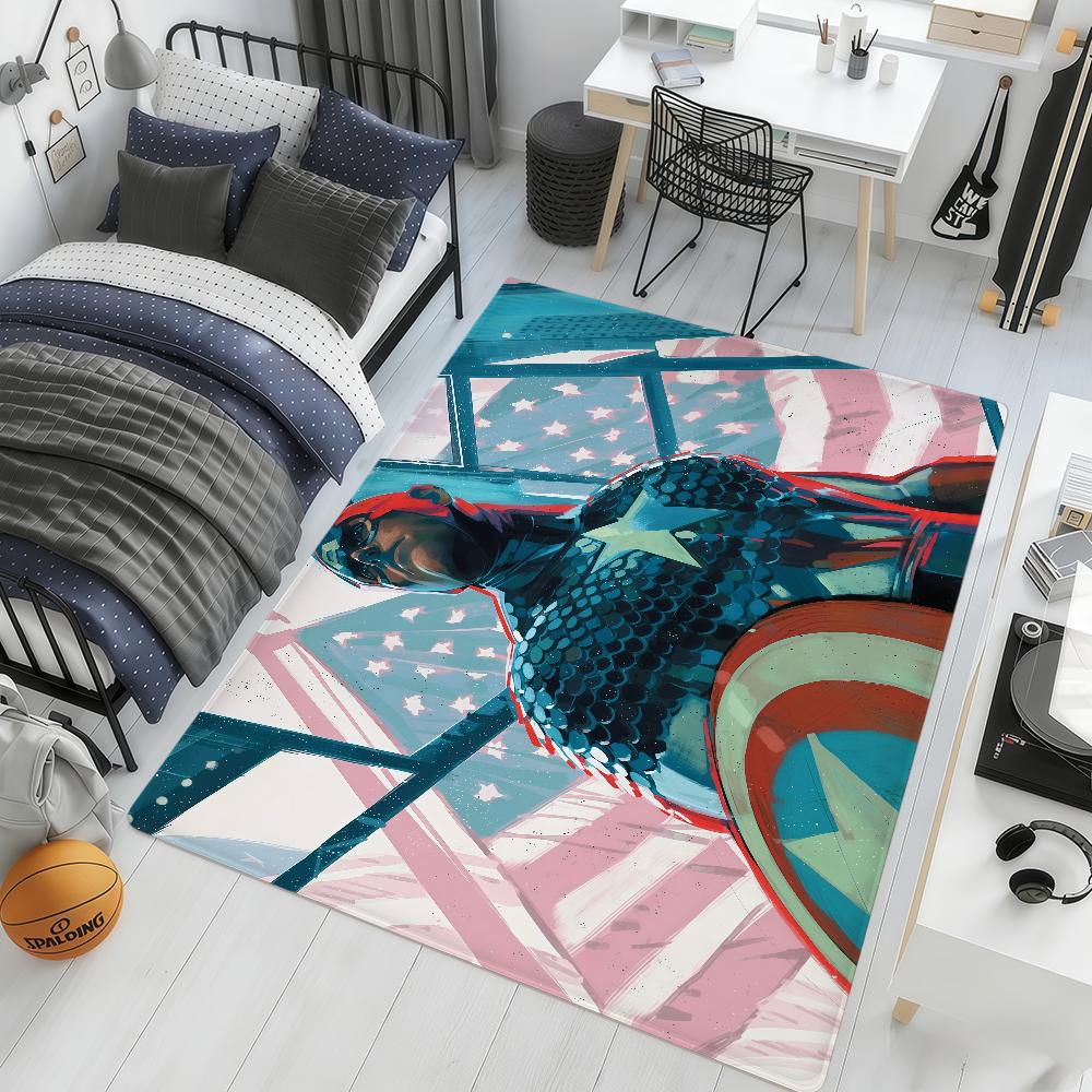 movie cool C-Captain A-America ML hogar Bedside Rug Kitchen Bath Floor Mat Hallway Balcony Carpet Entrance Doormat Decor Home
