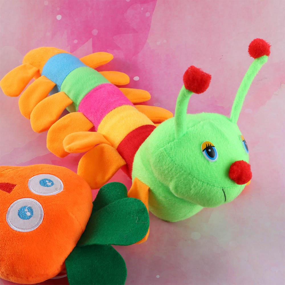 Cotton Stuffed Plush Cotton Inchworm Children Doll Caterpillar Toy Stuffed Toys Stuffed Insects