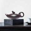 Clay Teapot Handmade Househwarming Gift with Cover Easy To Use Kung Fu Teaware for Home Office Kitchen Restaurant Tea Room