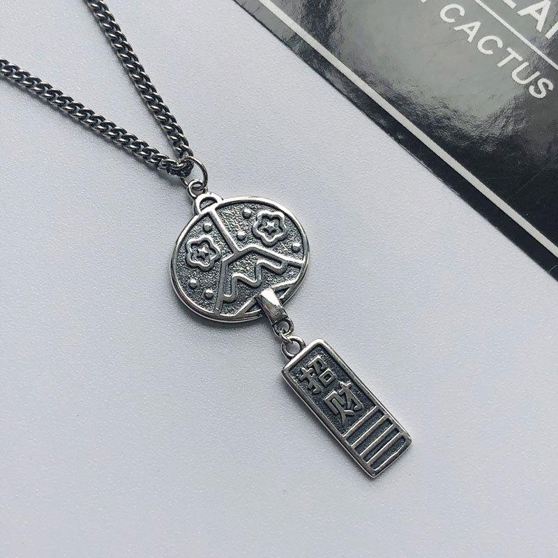 Tajski Stary Styl Dzwonek Wietrzny Fuji Naszyjnik Temperament Modny Łańcuszek na Obojczyk Student