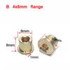 10PCS Mini Brass Bushing Shaft 2mm 3mm 4mm 5mm Rudder Flange Shafting Sleeve Bearing for RC Bait Boat DIY Model Accessories