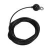 Black Pulley Cable Fitness Pulley System Cable Heavy Duty Steel Wire Rope for Gym Home Exercise 4m