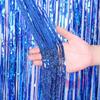 Wall Decoration Birthday Party Wedding Prom Foil Curtain Tassels Rainwire Curtain Door Curtain