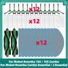 Compatib For iRobot Roomba 104 / 105 Combo / Roomba Combo Essential / 2 Essential / Y0110 / Y0112 / Y0140 Parts Brush Filter Mop