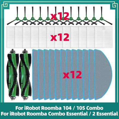 Compatib For iRobot Roomba 104 / 105 Combo / Roomba Combo Essential / 2 Essential / Y0110 / Y0112 / Y0140 Parts Brush Filter Mop