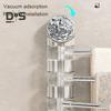 Handtuchhalter mit drehbarem Schwenkarm und Saugnapf-Design. Einfache Installation. Wandmontierter Badezimmer-Handtuchhalter-Organizer.