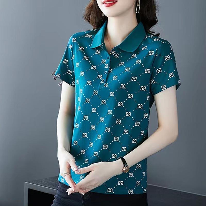 

Футболка-боди с коротким рукавом большого размера, женская, летний новый стиль, омолаживающая, для мам среднего и пожилого возраста, свободный женский топ 5XL