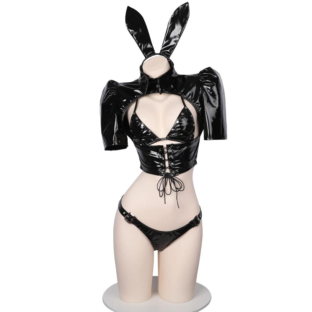 Reverse Bunny Sexy Bunny Girl Erotic Training Temptation Extreme Little Devil PU Leather Moe Underwear Bunny Maid Bodycon Cute Cosplay Costume