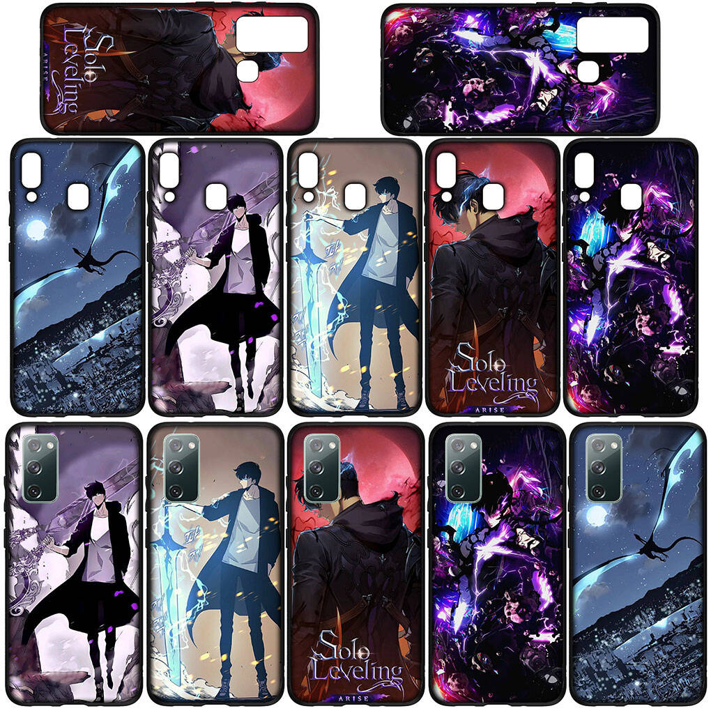 For Motorola Moto Edge 70 60 50 G54 G86 Samsung Galaxy S25 iPhone 17 16 15 Redmi Note 14 13 Pro Max Case Anime Solo Leveling Sung Jinwoo Arise Cover