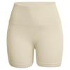 Seamless Ribbed Peach Lifting Yoga Shorts—Super Stretch Slimming Three-Quarter Pants for Running and Fitness