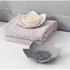 AKOAK Non-Slip Durable Silicone Soap Dish, Creative Lotus Design Storage Shelf Shower, Counter, Sink, Bathroom - 1 Count (Gray)