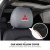 Autositz Universal Elastische Kopfstütze Schmutzabweisender Staubkopfbezug für Mitsubishi Outlander Pajero Sport Lancer EX ASX L200 Eclipse
