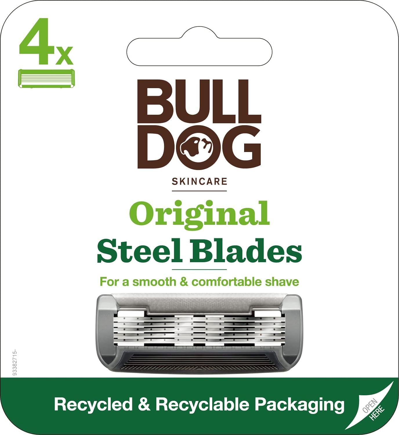 

Bulldog Bulldog original spare blades shaving razor (4 pieces) сірий колір