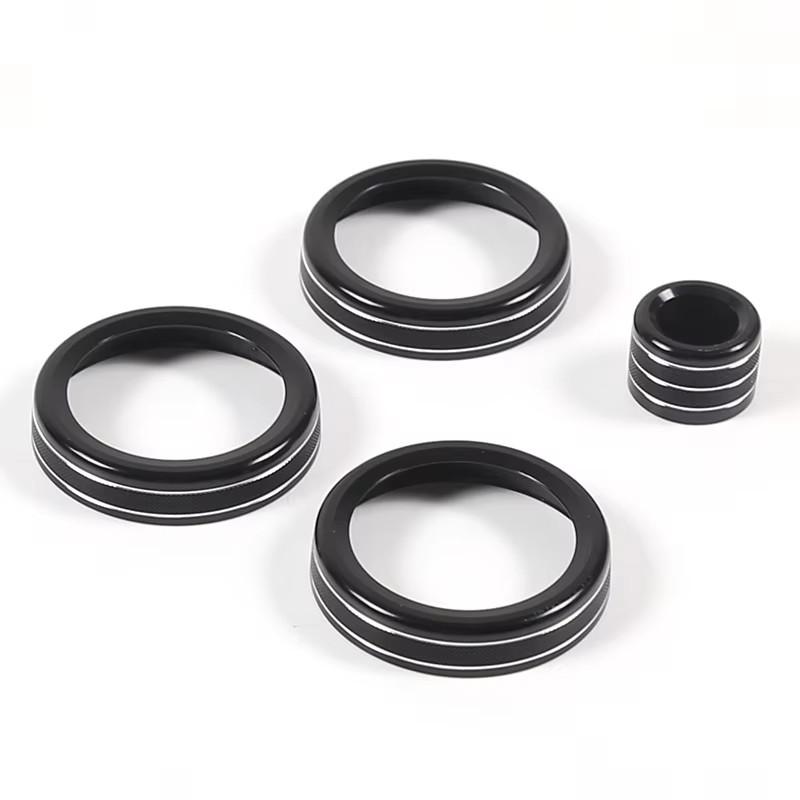 For Land Rover Range Rover Evoque 2012-18 Car Air Condition Knob Audio Volume Control Button Circle Trim Ring Cover Accessories