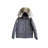 Wyndham Parka Jiacket Fur and Badge Goose Down Jacket Men's and Women's Clothing