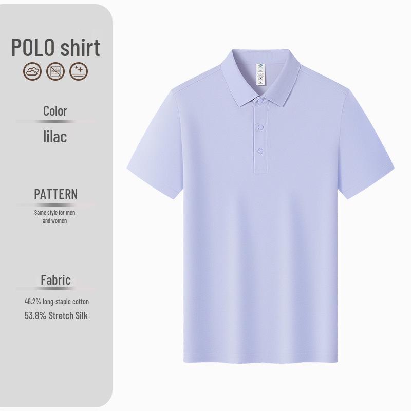 Custom Plus Size Cotton Polo Shirt with Logo Printing - Short Sleeve Lapel Design for Workwear