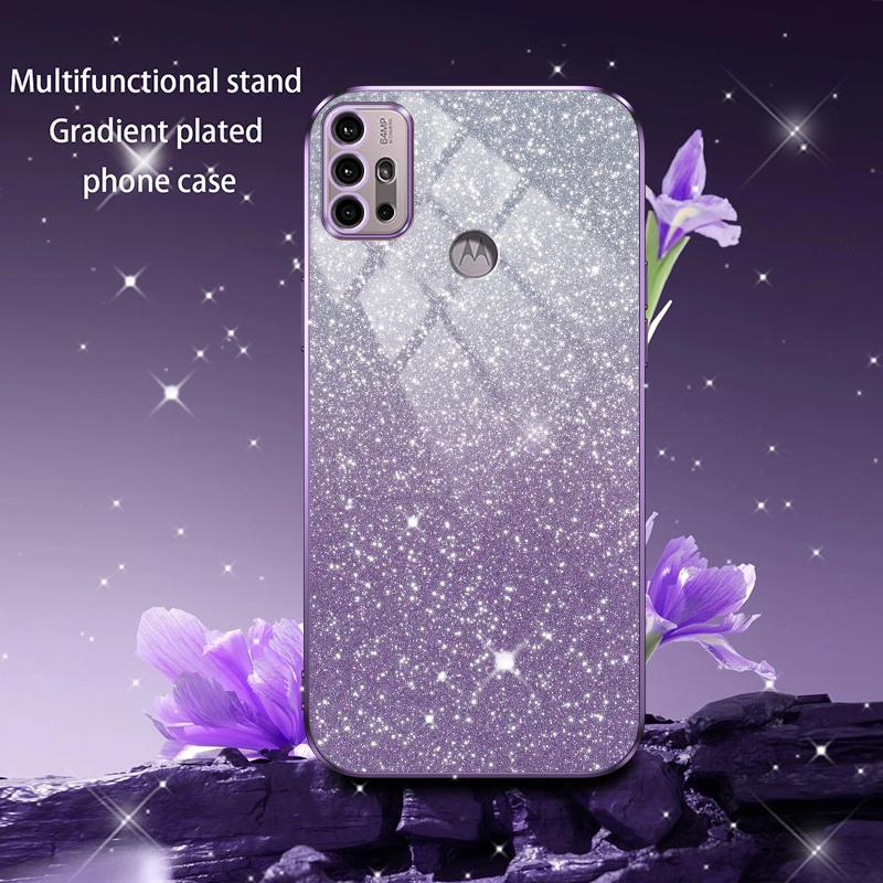 For Moto G30 Luxury Electroplated Glitter Phone Case For Motorola Moto G20 G10 Power Case Clear Soft Back Protective Cover