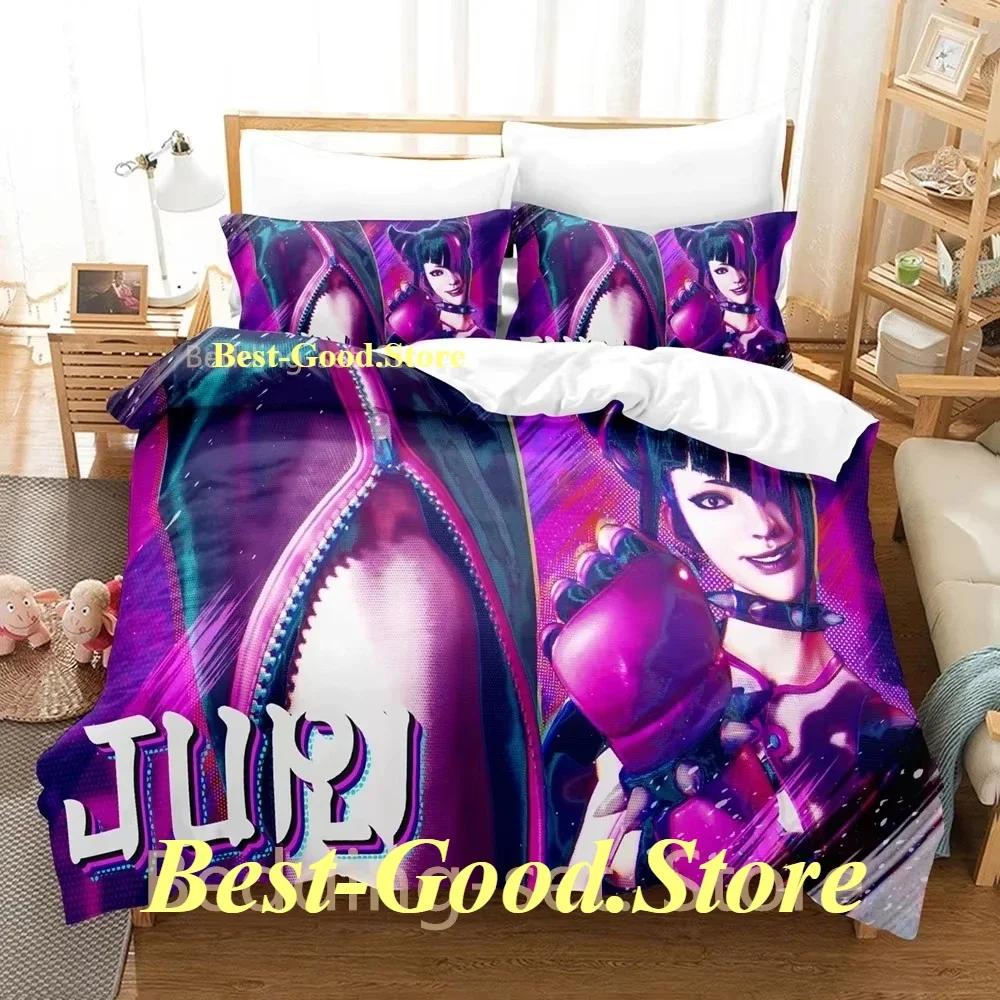 Hip Hop Game Juri Han Bedding Set Printed Bed Set With Pillowcase Bed Duvet Cover Soft Single Double Queen Super King Size