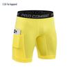 Shorts de Compression Homme à Séchage Rapide avec Poches pour la Course à Pied et le Basketball