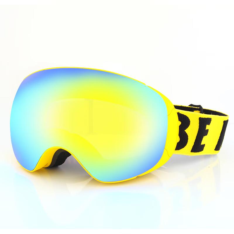 WEZHO Adult Unisex Magnetic Anti-fog Ski Goggles