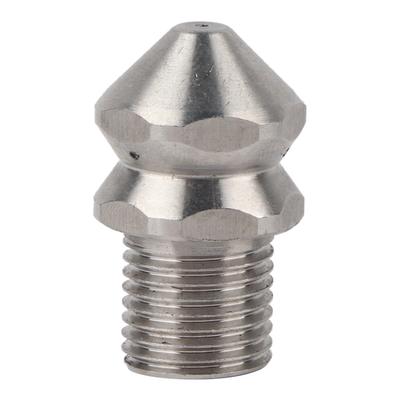 Ugello Pulizia Tubi Filetto Maschio G14in Acciaio Inossidabile Ugello Pulizia Fognature Scarico Fognatura Lavaggio a Getto