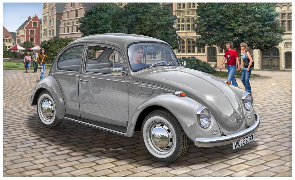 German Revell VW Beetle 1500 07083 Plastic Model 1/24
