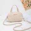 Fashion Small Bag Women's Summer New Diamond Portable Shoulder Bag Polka Dot Straw Messenger Bag