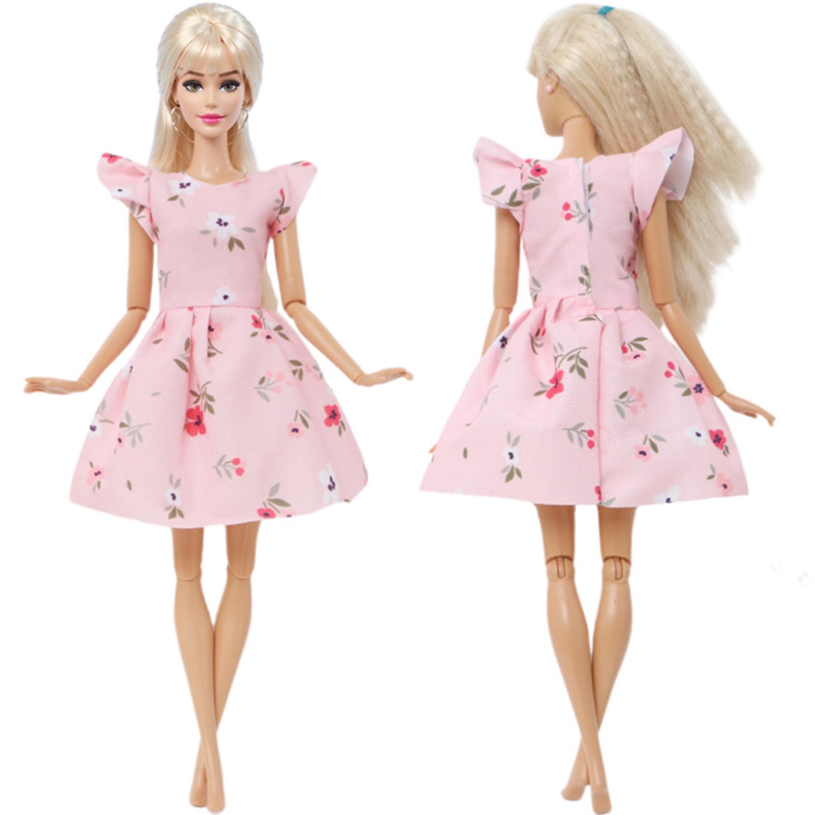 

Кукольная одежда для кукол Барби, модное мини-платье, вечерние наряды, аксессуары для куклы 1/6 11,5 дюймов, игрушка для девочек(НЕТ КУКЛ)