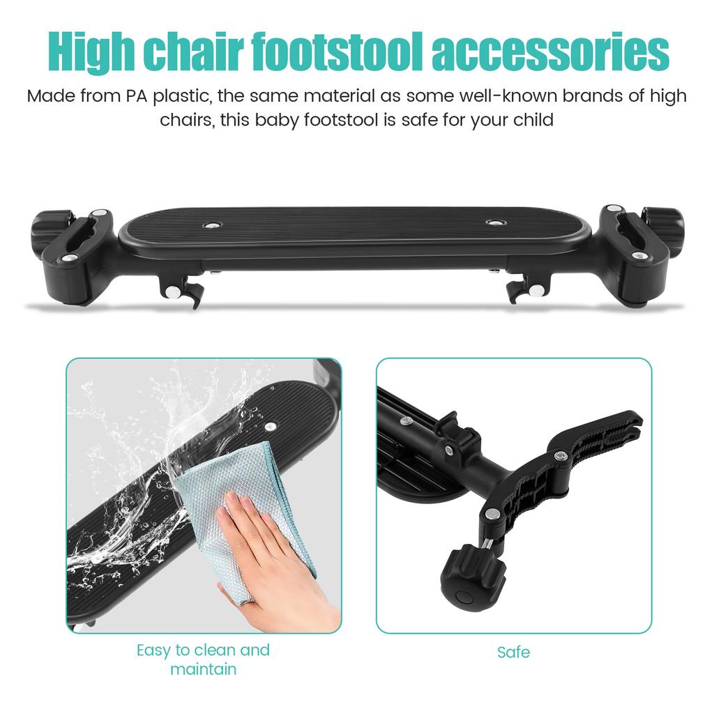 Baby Highchair Foot Rest Adjustable Chair Footrest Non-Slip Highchair Footboard Stool Pedal Infant Borns Safety Acssories