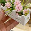 Miniature Raised Garden Bed Figurine Mini Flower Fence Planter Box Model 1/12 Scale Dollhouse Fairy Garden Decoration Accessories