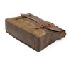 Men's Retro Waterproof Cowhide & Waxed Canvas Briefcase - European & American Shoulder Crossbody Bag