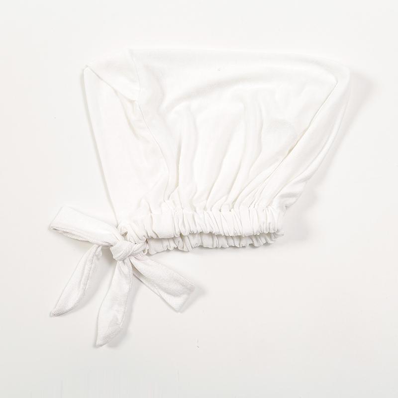 Cotton Forehead Cross Inner Cap Tie Back Muslim Under Scarf Cap Jersey Under Hijab Bonnet Femme Musulman Turbante Mujer Headband