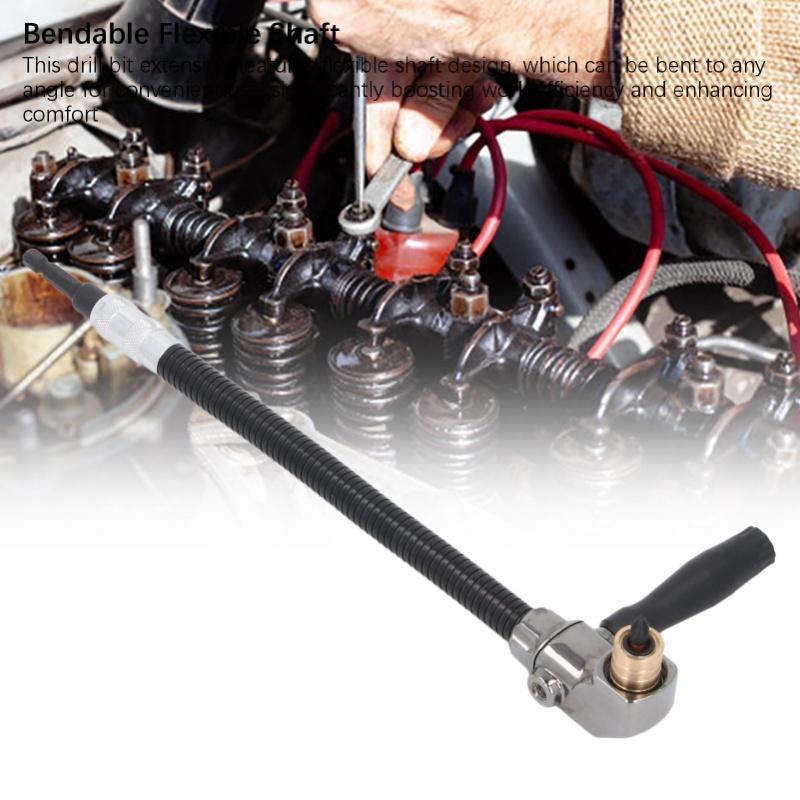 Flexible Shaft Extension 1/4 Inch Hex Shank Corner Bit Holder Extender For Electric Hand Drill
