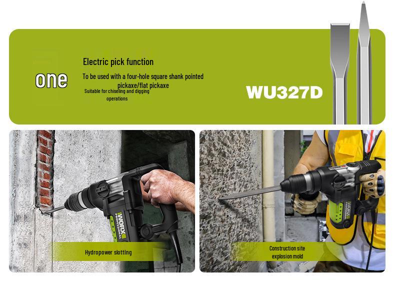 Wickes WU327 Industrial-Grade Hammer Drill with Clutch