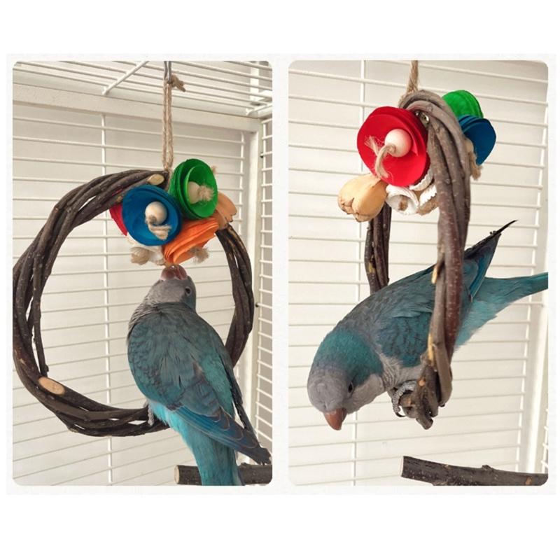 Bird Rest Station Durablity Swing Branch for Comfort and Entertainment Bird Enthusiasts Bird Shop Owner Training Toy